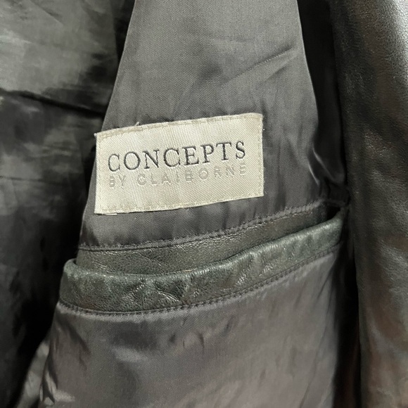 Men's Claiborne Genuine Lamb Leather Jacket - Picture 4 of 5